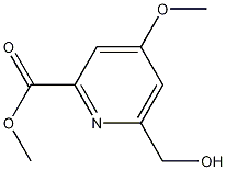 6-羟甲基-4-甲氧基-2-吡啶甲酸甲酯 结构式