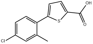 5-(4-Chloro-2-methylphenyl)thiophene-2-carboxylic acid 结构式
