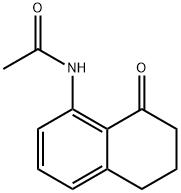 N-(8-OXO-5,6,7,8-TETRAHYDRONAPHTHALEN-1-YL)ACETAMIDE 结构式