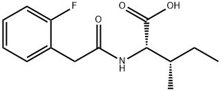 N-[2-(2-Fluorophenyl)acetyl]-isoleucine 结构式