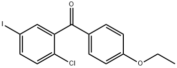 (5-碘-2-氯苯基)(4-乙氧基苯基)甲酮 结构式