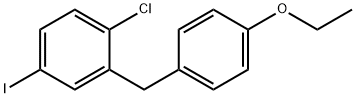 1-氯-2-(4-乙氧基苄基)-4-碘代苯 结构式
