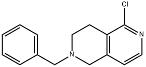 2-苯甲基-5-氯-1,2,3,4-四氢-[2,6]二氮杂萘 结构式