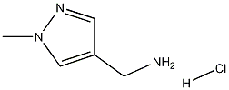 1-甲基-1H-吡唑-4-甲胺盐酸盐 结构式