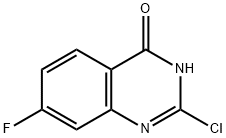 2-氯-4-氧-7-氟喹唑啉 结构式