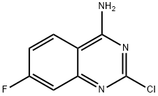 2-氯-4-氨基-7-氟喹唑啉 结构式