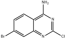 7-溴-2-氯喹唑啉-4-胺 结构式
