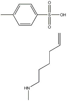 N-甲基-5-己烯-1-胺 4-甲基苯磺酸盐 结构式