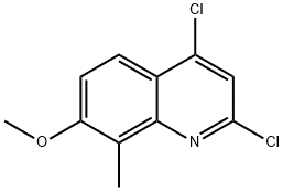 2,4-二氯-7-甲氧基-8-甲基喹啉 结构式
