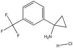 1-(3-(三氟甲基)苯基)环丙胺盐酸盐 结构式