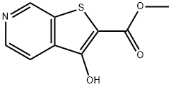 3-Hydroxy-thieno[2,3-c]pyridine-2-carboxylic acid methyl ester 结构式