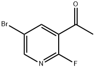 5-溴-2-氟-3-乙酰基吡啶 结构式
