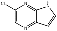 3-氯-5H-吡咯并[2,3-B]吡嗪 结构式