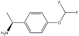 (S)-1-(4-(二氟甲氧基)苯基)乙胺 结构式