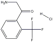 2-氨基-1-(2-(三氟甲基)苯基)乙烷-1-酮盐酸盐 结构式
