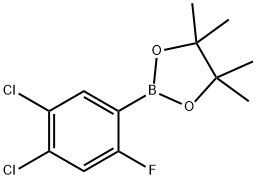 4,5-二氯-2-氟苯硼酸频哪醇酯 结构式