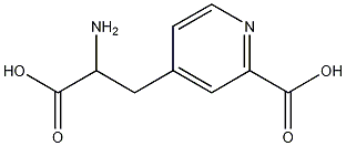 ALPHA-氨基-2-羧基-4-吡啶丙酸 结构式