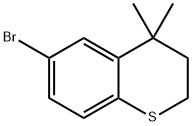 6-溴-4,4-二甲基硫代苯并二氢吡喃 结构式