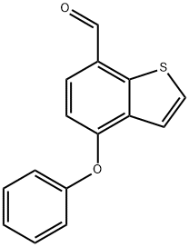 4-苯氧基苯并[B]噻吩-7-甲醛 结构式