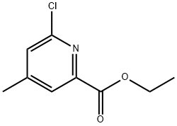 6-氯-4-甲基吡啶-2-羧酸乙酯 结构式