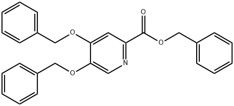 4,5-二苄氧基吡啶-2-甲酸苄酯 结构式