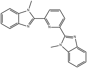 2,6-双(N-甲基苯并咪唑-2-)吡啶 结构式
