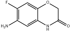 7-氟-6-氨基-2H-1,4-苯并恶嗪-3(4H)-酮 结构式