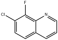 7-氯-8-氟喹啉 结构式