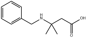 3-(苄基氨基)-3-甲基丁酸 结构式