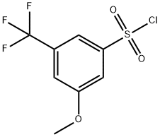 3-甲氧基-5-三氟甲基苯磺酰氯 结构式