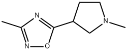 3-甲基-5-(1-甲基吡咯烷-3-基)-1,2,4-恶二唑 结构式
