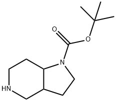 1-BOC-1H-八氢吡咯并[3,2-C]吡啶 结构式