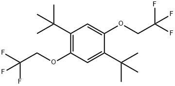 1,4-二叔丁基-2,5-双(2,2,2-三氟乙氧基)苯 结构式