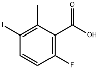 6-Fluoro-3-iodo-2-methylbenzoic acid 结构式