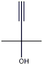 2-Methyl-3-butyn-2-ol 结构式