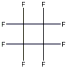 Octafluorocyclobutane 结构式