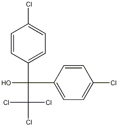 1,1-Bis(p-chlorophenyl)-2,2,2-trichloroethanol 结构式