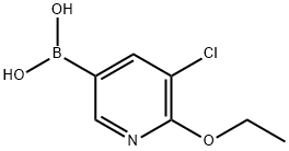 5-CHLORO-6-ETHOXYPYRIDINE-3-BORONIC ACID 结构式