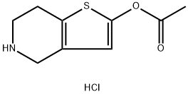 4,5,6,7-四氢噻吩并[3,2-C]吡啶-2-醇 2-乙酸酯盐酸盐 结构式