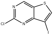 2-氯-7-碘噻吩并[3,2-D]嘧啶 结构式