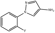 4-氨基-1-(2-氟苯基)吡唑 结构式