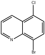 8-溴-5-氯喹啉 结构式