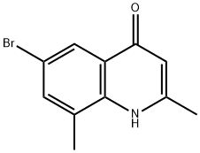 6-Bromo-2,8-dimethyl-4-hydroxyquinoline 结构式