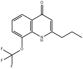 2-Propyl-8-trifluoromethoxyquinolin-4-ol 结构式