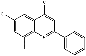 4,6-Dichloro-8-methyl-2-phenylquinoline 结构式