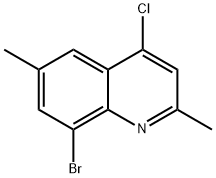 8-溴-4-氯-2,6-二甲基喹啉 结构式