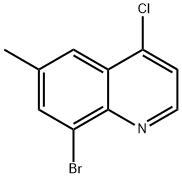 8-BROMO-4-CHLORO-6-METHYLQUINOLINE 结构式