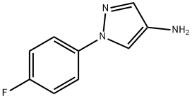 4-氨基-1-(4-氟苯基)吡唑 结构式