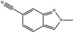 2-METHYLINDAZOLE-6-CARBONITRILE 结构式