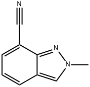 2-甲基-2H-吲唑-7-甲腈 结构式